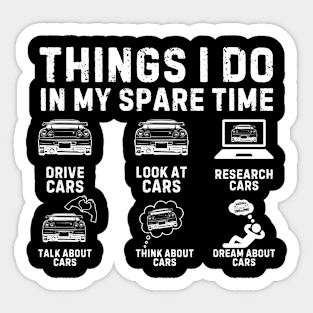 Funny Car Lover Enthusiast Sticker